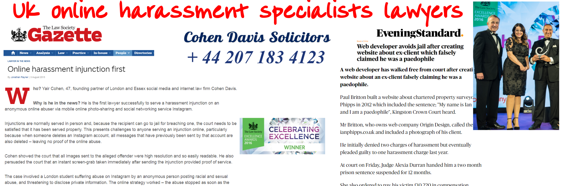 Online harassment lawyers